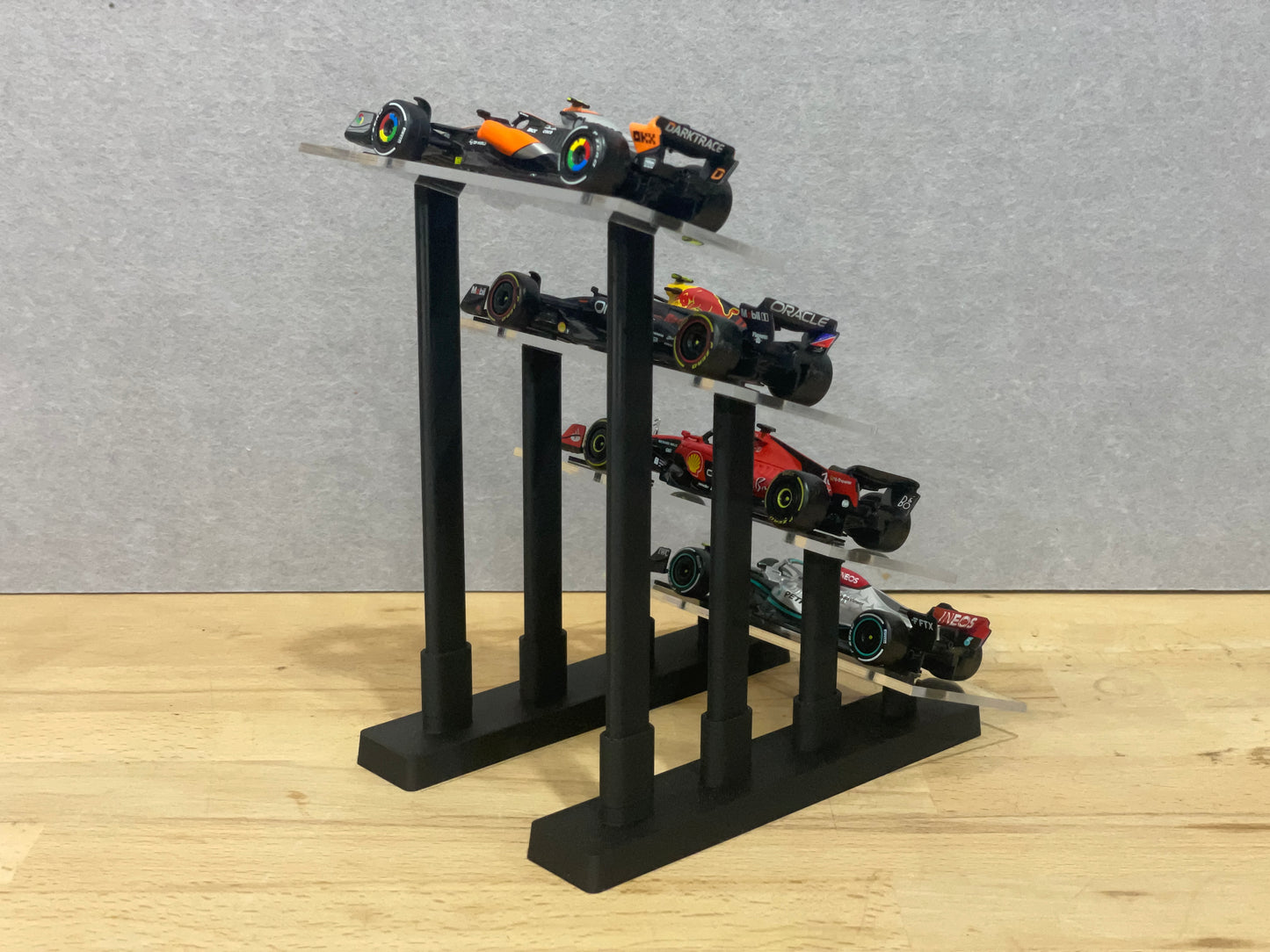 1:43 Scale Model Display Stand | 4 Tier (Angled)