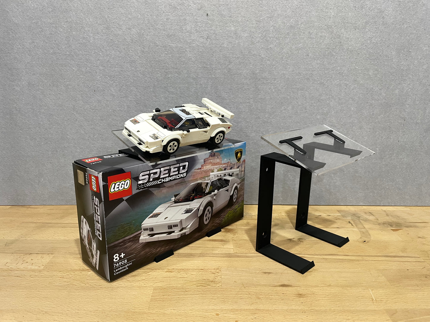 Speed Champions Display Stand | Wall-Mounted or Shelf Display for Model Cars & Boxes