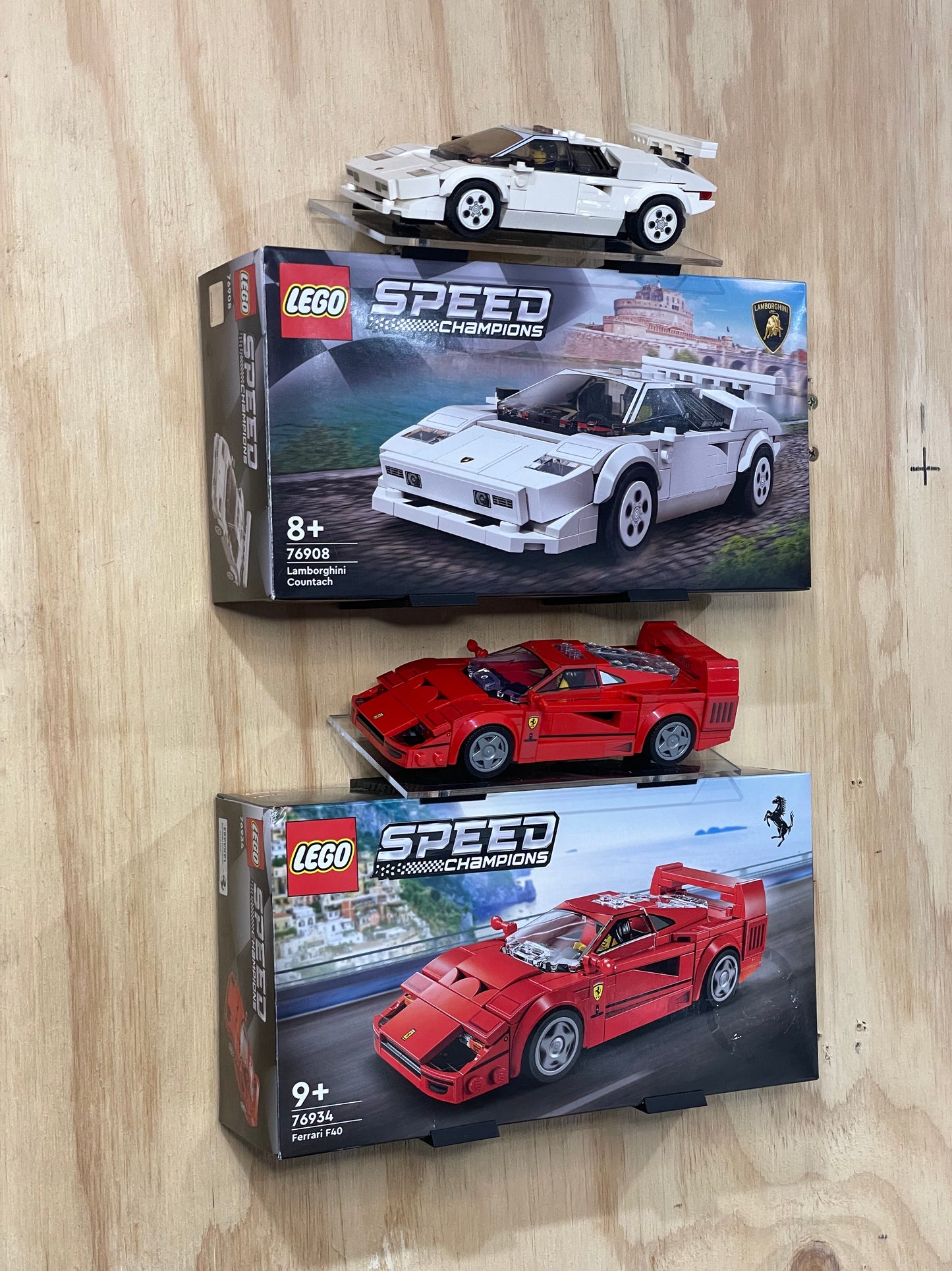 Speed Champions Display Stand | Wall-Mounted or Shelf Display for Model Cars & Boxes