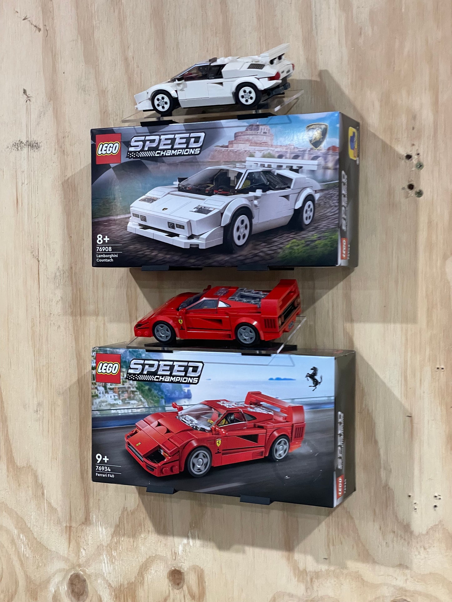 Speed Champions Display Stand | Wall-Mounted or Shelf Display for Model Cars & Boxes