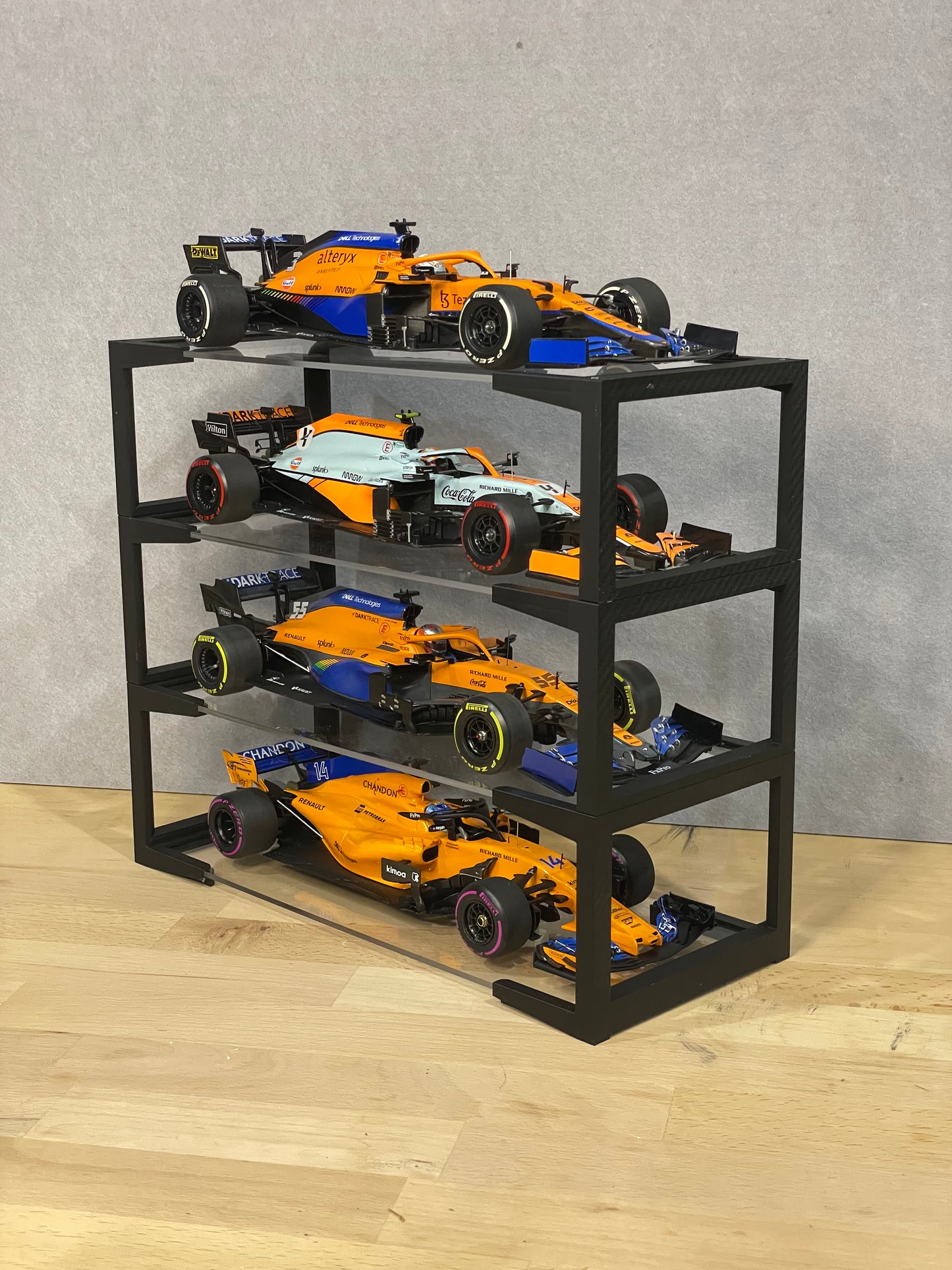 1:18 Scale Model, Vertical Display Stand, Stackable/Expandable