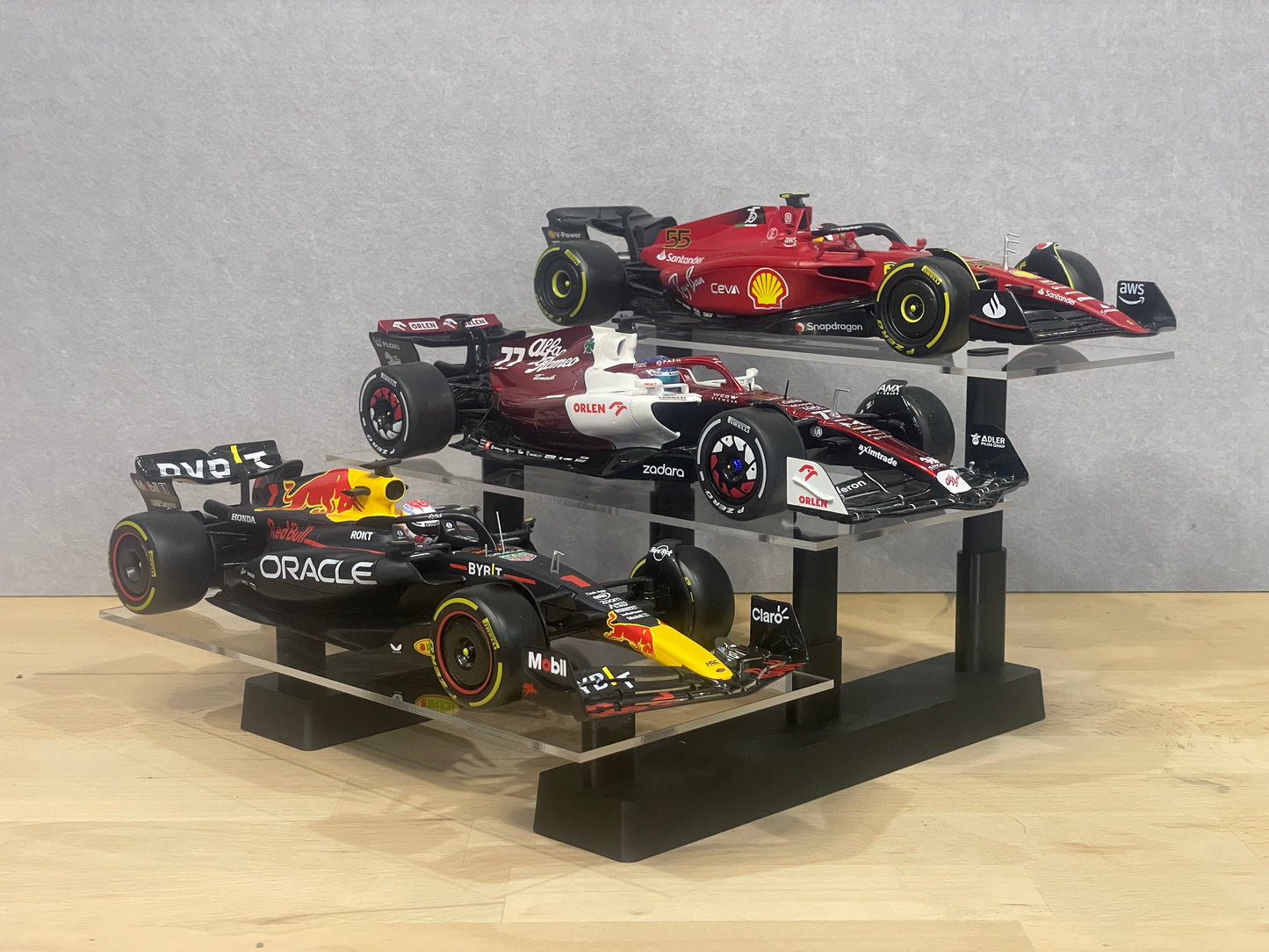 Scale Model Level Display Stand | 3 Tier | 1:18 Scale