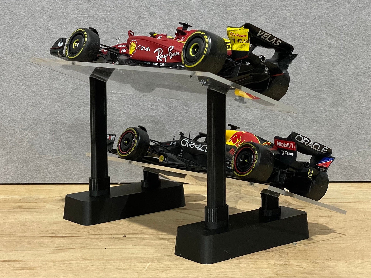 Scale Model Angled Display Stand | 2 Tier | 1:24 Scale