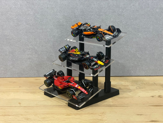 1:43 Scale Model Display Stand | 3 Tier (Angled)