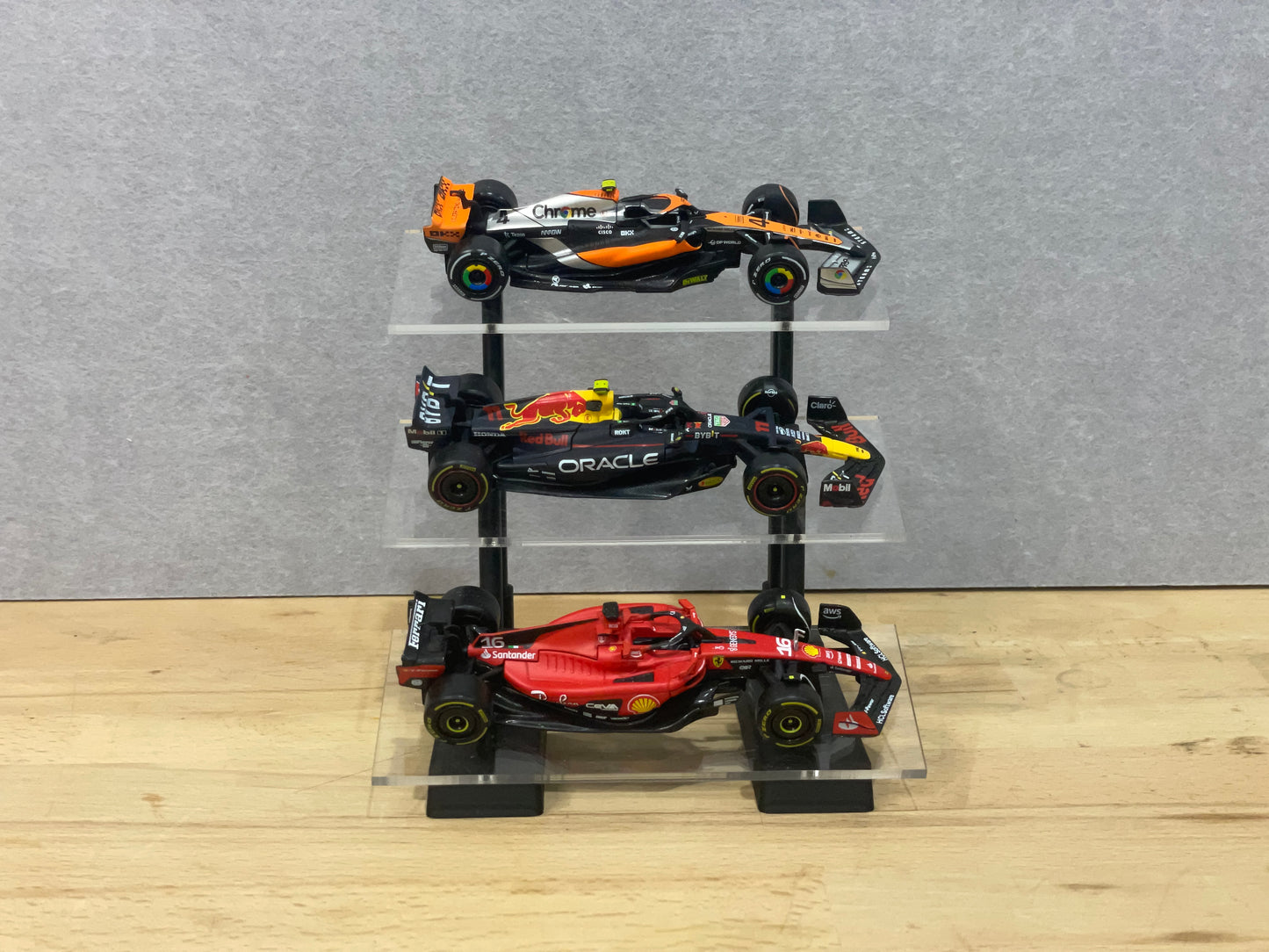1:43 Scale Model Display Stand | 3 Tier (Angled)