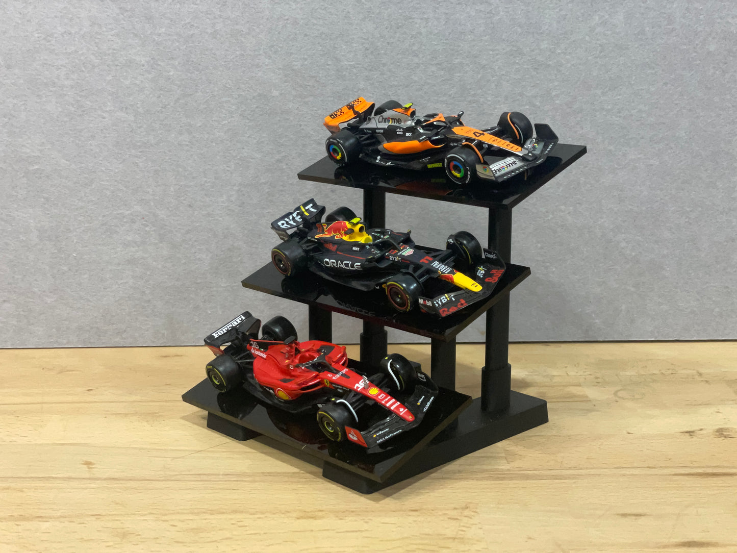 1:43 Scale Model Display Stand | 3 Tier (Angled)