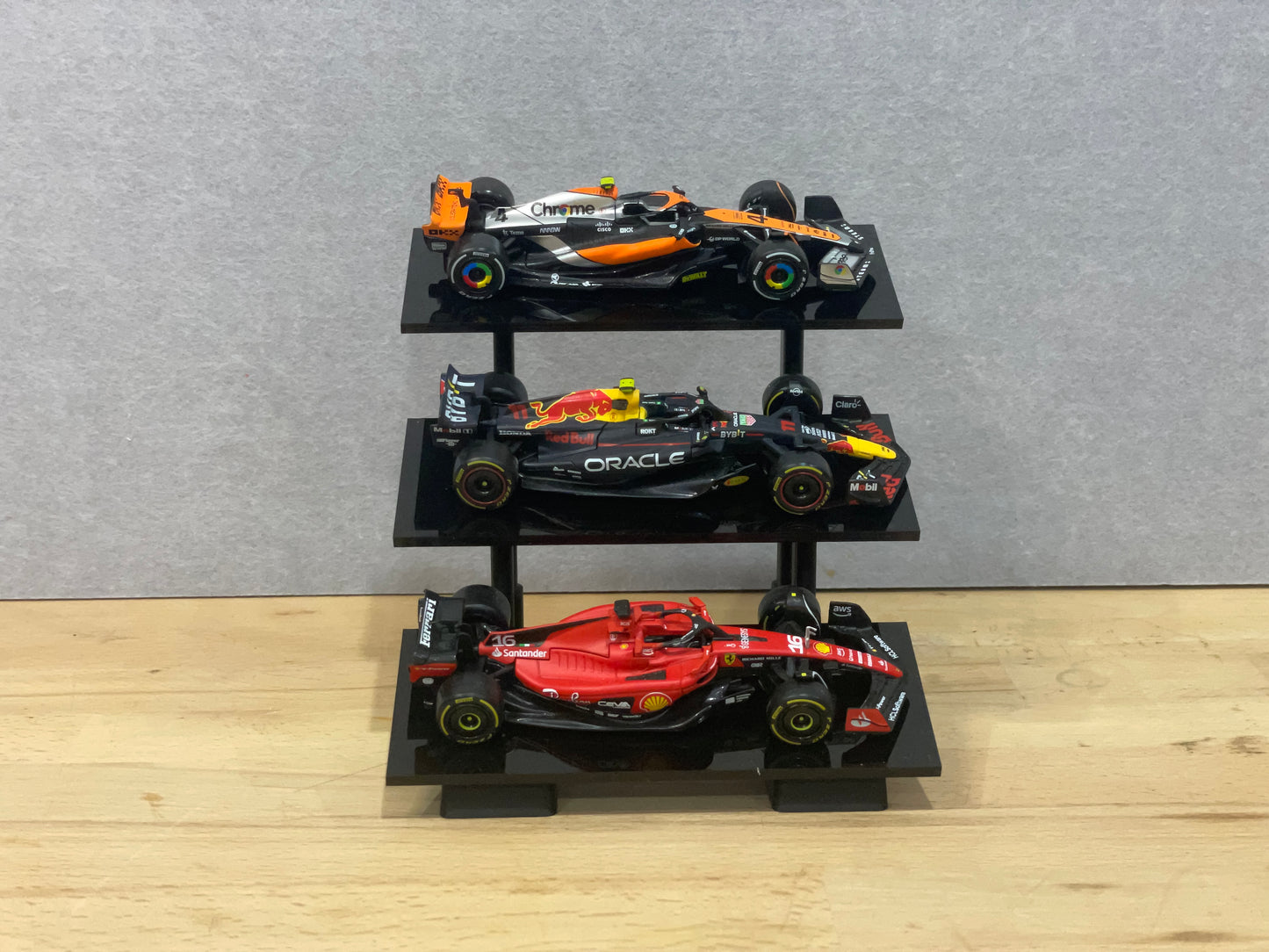1:43 Scale Model Display Stand | 3 Tier (Angled)