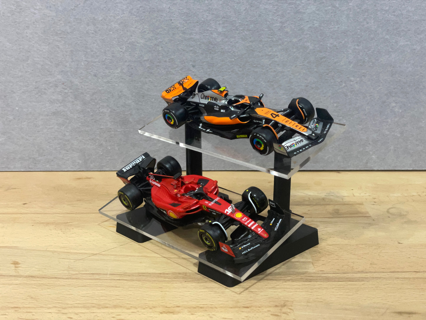 1:43 Scale Model Display Stand | 2 Tier (Angled)