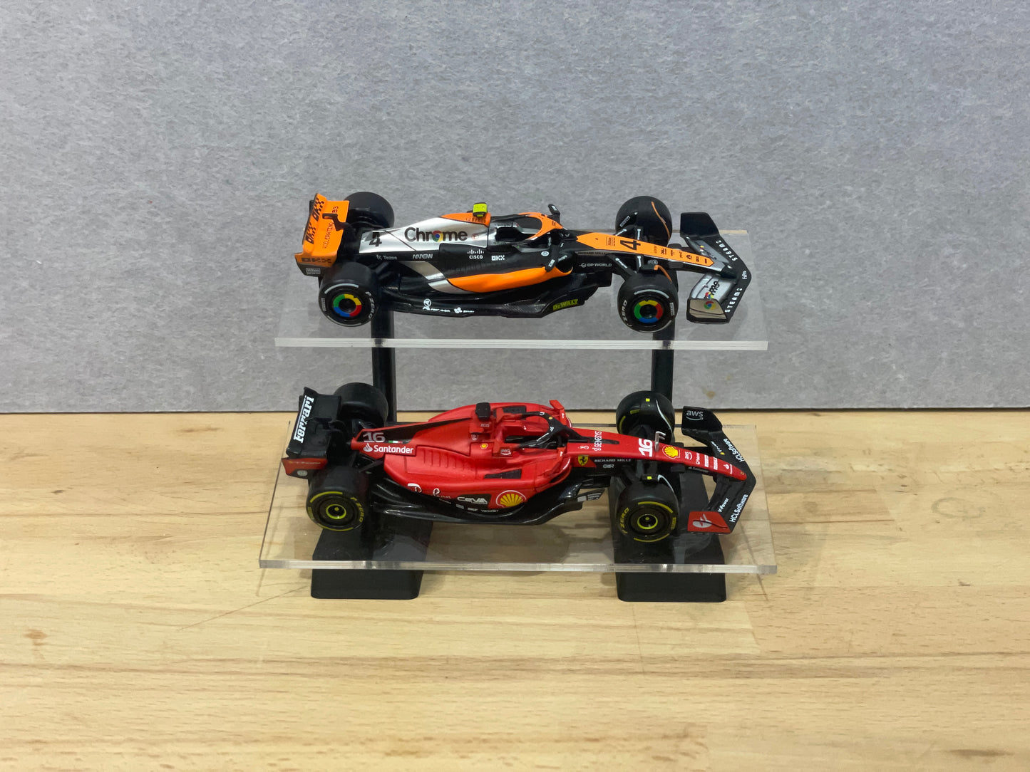 1:43 Scale Model Display Stand | 2 Tier (Angled)