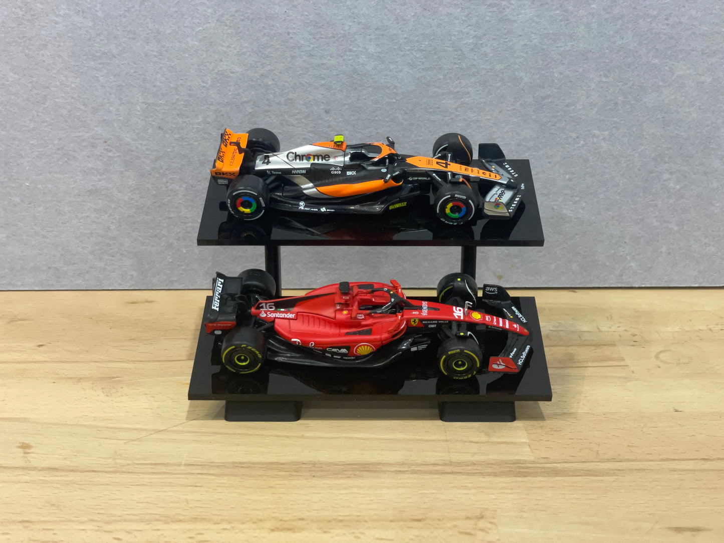1:43 Scale Model Display Stand | 2 Tier (Angled)