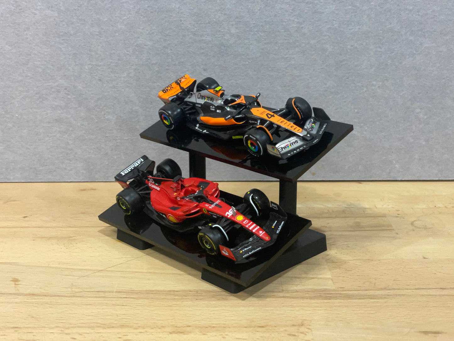 1:43 Scale Model Display Stand | 2 Tier (Angled)