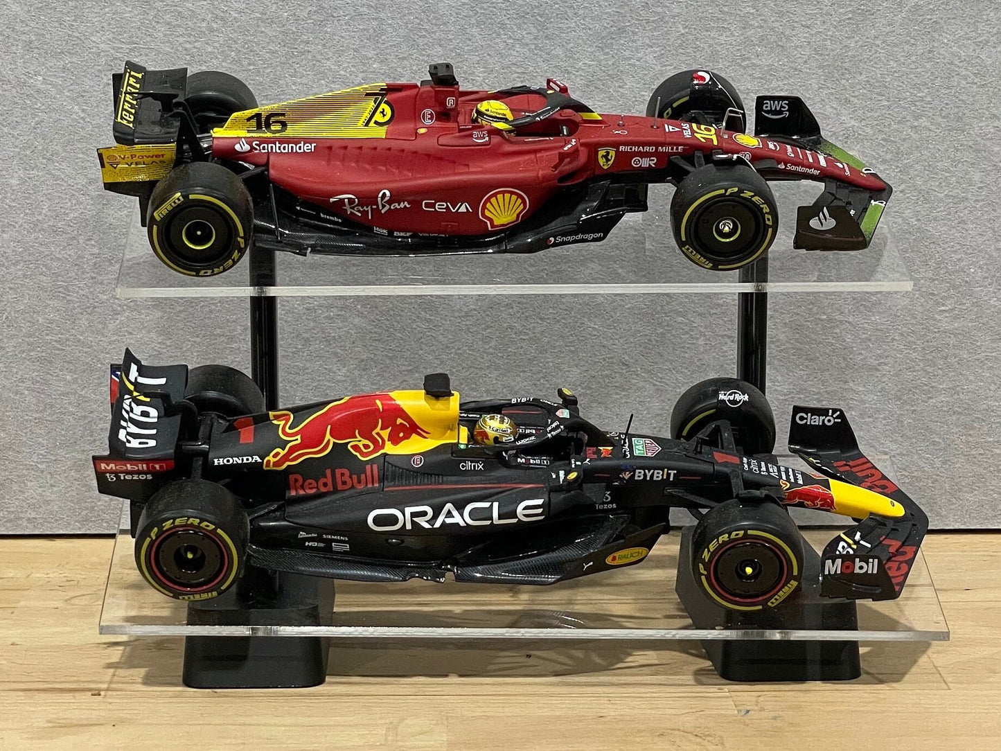 Scale Model Angled Display Stand | 2 Tier | 1:24 Scale