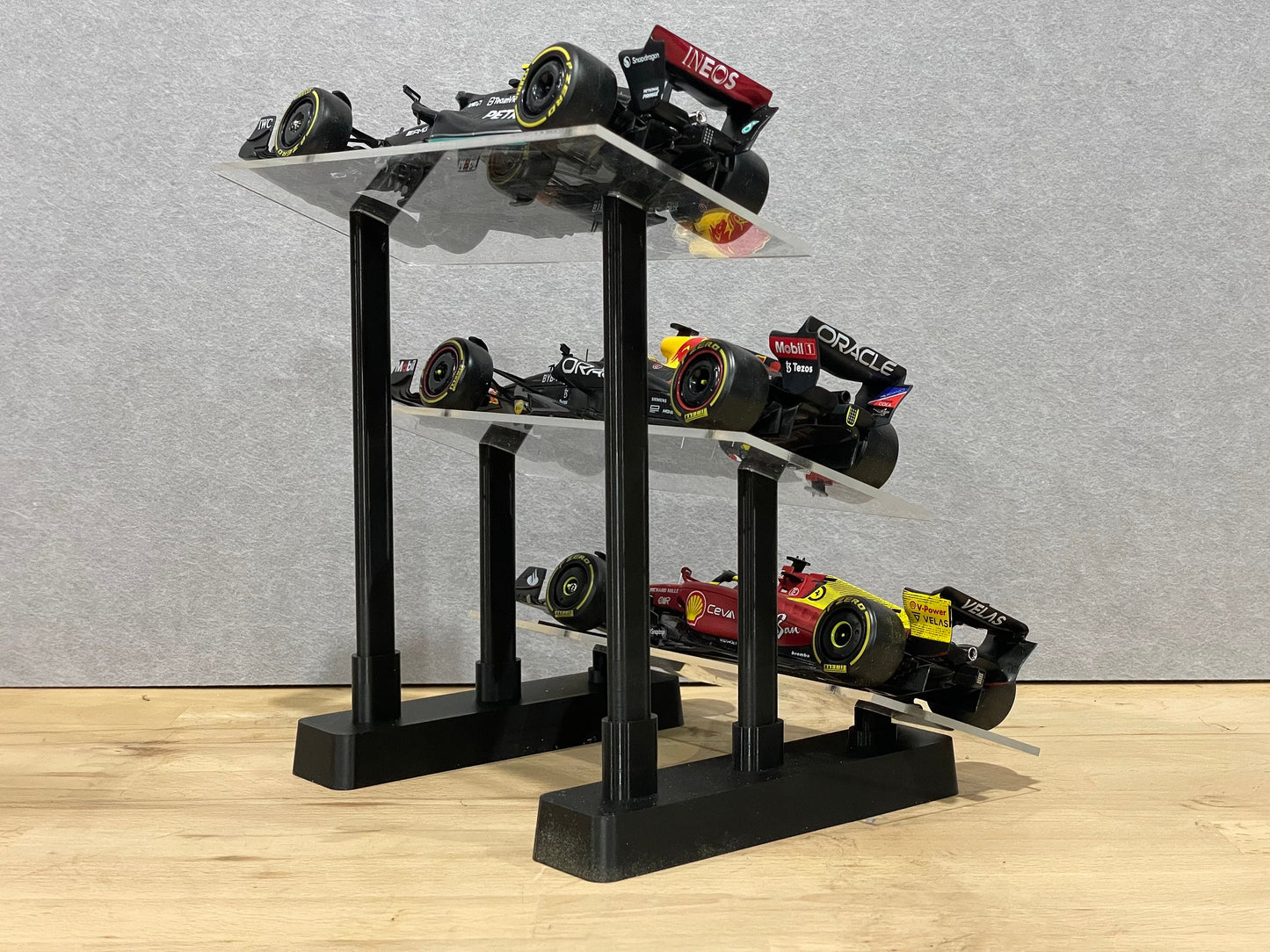 Scale Model Angled Display Stand | 3 Tier | 1:24 Scale